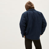 ReNew Fleece-Lined Heavyweight Overshirt | Hlboká námornícka modrá