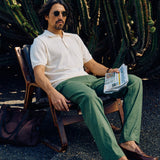 Refined Linen Pants Clover Green
