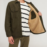 ReNew Fleece-Lined Heavyweight Overshirt | Melírovaná Zelená