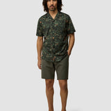 Bowling Short Sleeve Shirt Forest Night