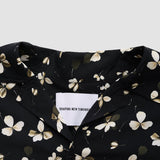 Breeze Bowling Short Sleeve Shirt Black Flowers