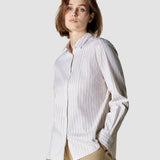 Business Shirt Regular Caramel Stripes