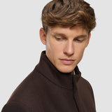 Casentino Wool Coat Saddle Brown