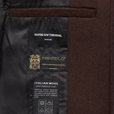 Casentino Wool Coat Saddle Brown