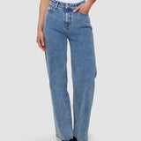 Women's Classic Jeans Relaxed Fit Snow Blue Wash