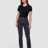 Women's Classic Jeans Tapered Washed Black