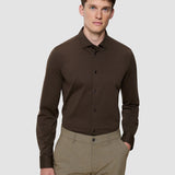 Classic Shirt Saddle Brown Regular