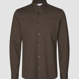 Classic Shirt Saddle Brown Regular