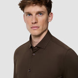 Classic Shirt Saddle Brown Regular