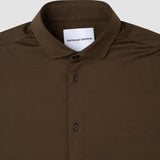 Classic Shirt Saddle Brown Regular