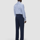 Classic Shirt Dusky Blue Stripe Slim