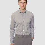 Classic Shirt Shadow Brown Stripe Slim