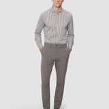 Classic Shirt Shadow Brown Stripe Slim