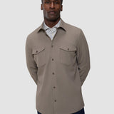 Effortless Overshirt Shadow Brown
