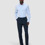 Elevated Shirt Light Blue Stripe Thin Regular