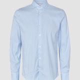 Elevated Shirt Light Blue Stripe Thin Slim