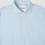 Elevated Shirt Light Blue Stripe Thin Slim