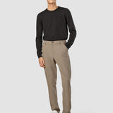 Essential Pants Regular Dark Beige Melange