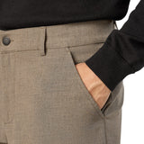Essential Pants Regular Dark Beige Melange