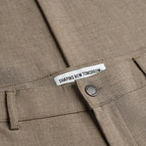 Essential Pants Slim Dark Beige Melange