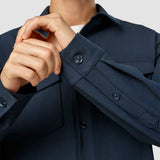 Essential Overshirt Navy Melange