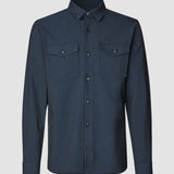 Essential Overshirt Navy Melange