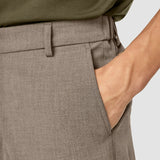 Essential Pants Relaxed Fit Dark Beige Melange