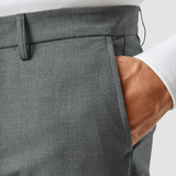 Essential Suit Pants Regular Dark Grey Melange