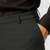 Essential Suit Pants Regular Asphalt Pinstripe