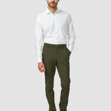 Essential Suit Pants Slim Moss Green Pinstripe