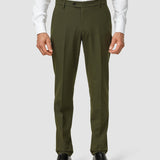 Essential Suit Pants Regular Moss Green Pinstripe
