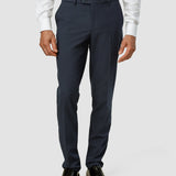 Essential Suit Pants Slim Dark Blue Check
