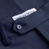 Essential Suit Pants Slim Dark Blue Check