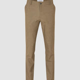 Essential Pants Regular Vintage Brown Melange