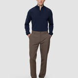 Essential Pants Regular Saddle Brown Melange