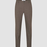 Essential Pants Regular Saddle Brown Melange