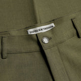 Essential Pants Slim Remote Green Melange