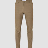 Essential Pants Slim Vintage Brown Melange