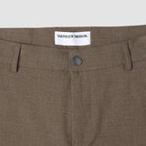 Essential Pants Slim Saddle Brown Melange