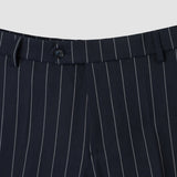 Essential Suit Pants Slim Navy Stripes