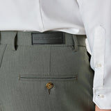 Essential Suit Pants Regular Green Melange