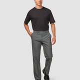 Essential Suit Pants Relaxed Fit Dark Grey Melange