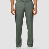 Essential Suit Pants Relaxed Fit Green Melange