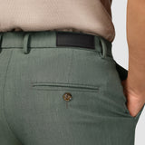 Essential Suit Pants Relaxed Fit Green Melange