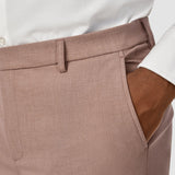 Essential Suit Pants Slim Dusty Lilac Melange