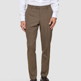 Essential Suit Pants Regular Saddle Brown Melange