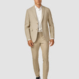 Essential Suit Pants Slim Beige Melange