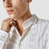 Lightweight Classic Shirt Earth Stripe Slim