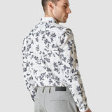 Lightweight Classic Shirt Navy Flower Regular