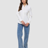 Women's Oxford Shirt White Orchid Slim